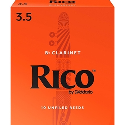 D'Addario RCA1035 Reeds, Rico #3 1/2, Clarinet