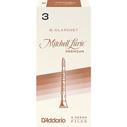 D'Addario RMLP5BCL300 Reeds, Mitchell Lurie Premium #3, Clarinet