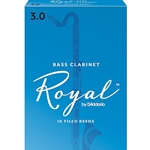 D'Addario REB1030 Reeds, Royal #3, Bass Clarinet
