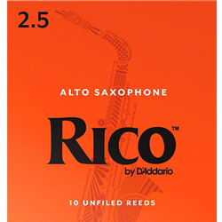 D'Addario RJA0325 3-Pack Reeds, Rico Alto Sax #2.5
