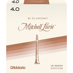 D'Addario RML10BCL400 Reeds, Mitchell Lurie #4, Clarinet